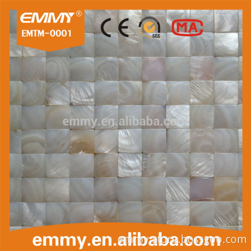 nature white convex mother of pearl shell 3D mosaic tiles